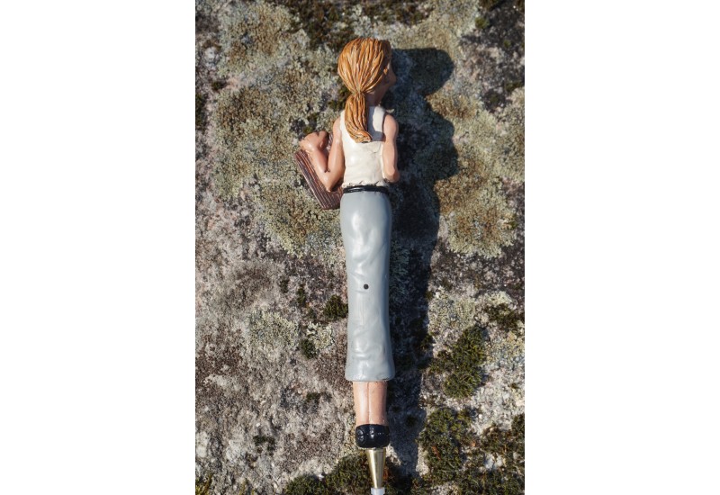 Figurine Porte-carte Humour Docteur Femme - Résine Multicolore - Réf. 815.9466 - Neuf, Pour Bureau Ou Collection