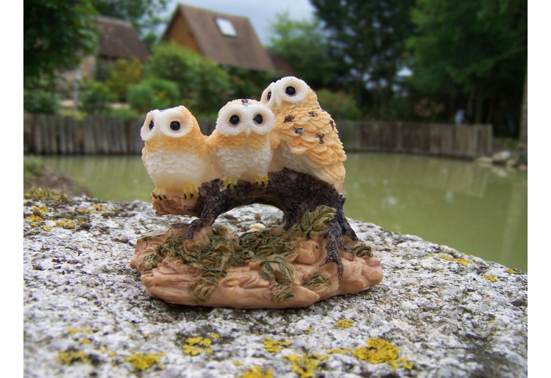 Figurine Chouette/hibou – Design Bronze/or – Résine – 20 Cm – Merveilles6172