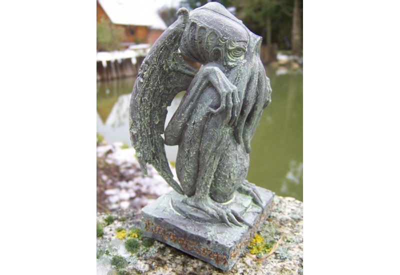 STATUETTE GARGOUILLE DEMON MONSTRE MEDIEVAL Gothique cabinet curiosité