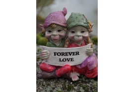 170223 FIGURINE PIXIE ELFE PIXIES  COUPLE FOREVER LOVE AMOUR ETERNEL   MARIAGE