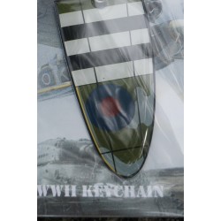 11007 PORTE CLE METAL AILE AVION KEYCHAIN SPITFIRE WING COLLECTION GUERRE 39